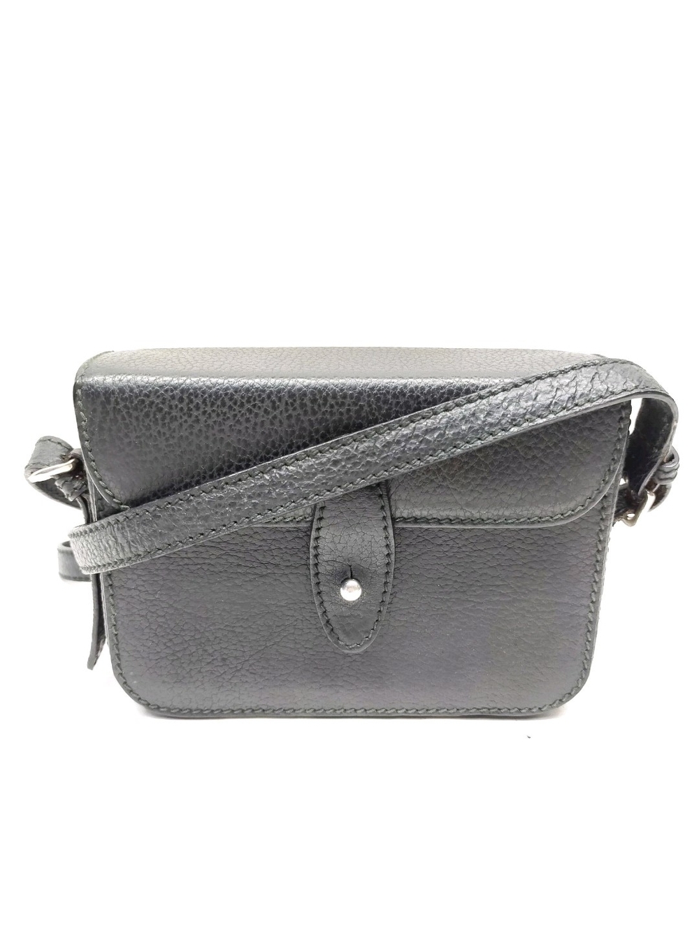 GUCCI Rare Mini Crossbody Bag Classic Black Leather With COA - Picture 1 of 1